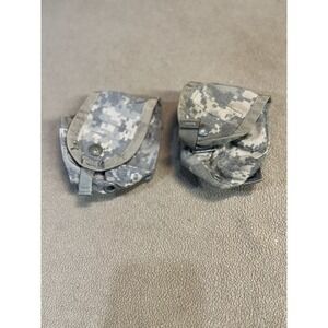 US Military ACU Digital Camo Grenade Pouch Set MOLLE Compatible MOLLE II
